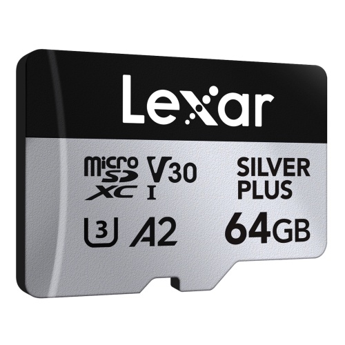 Lexar microSDXC 64 GB Silver Plus UHS-1 V30 
