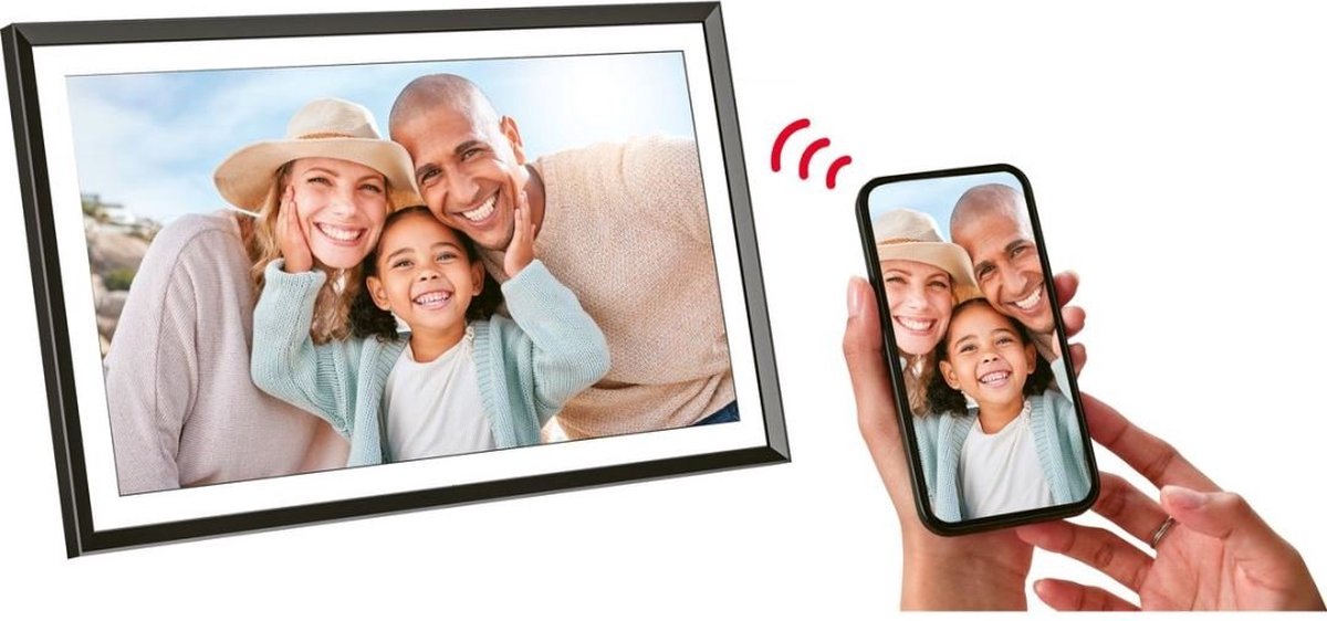 Agfaphoto WiFi fotolijst 15 inch Zwart