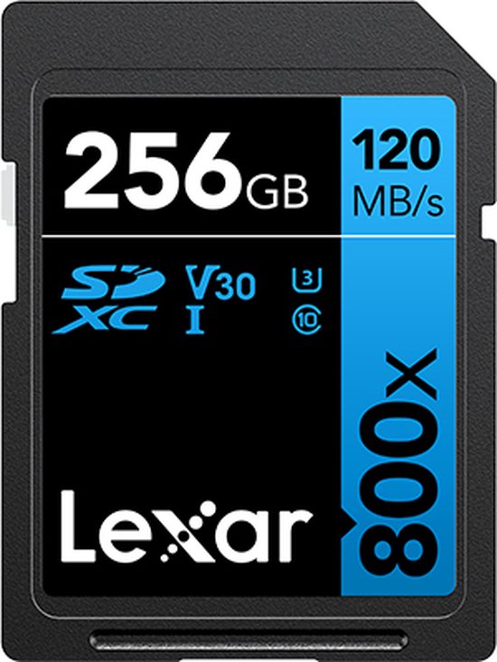 Lexar SDXC Blue Series UHS-I 800x 128GB V30
