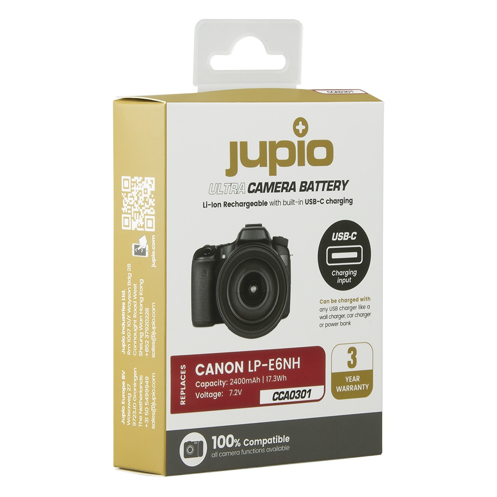 Jupio Canon LP-E6NH 2400 mAh Ultra C CCA0301