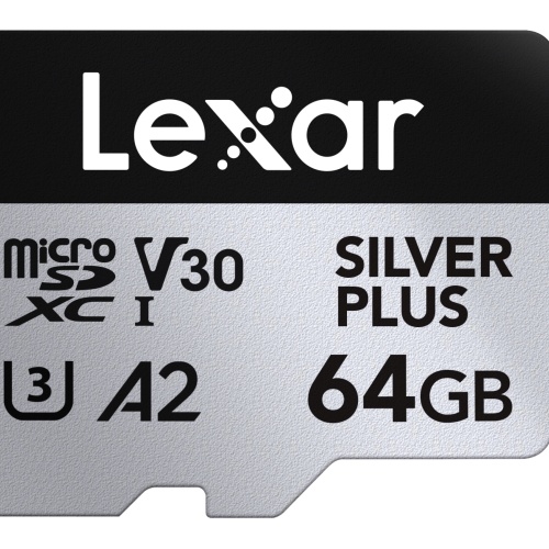 Lexar microSDXC 64 GB Silver Plus UHS-1 V30 