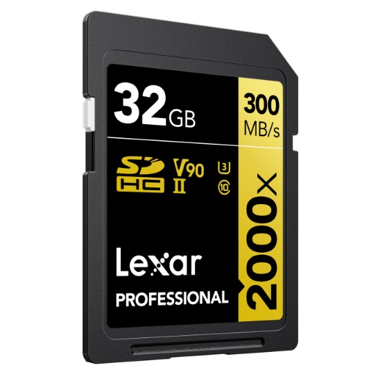 Lexar SDHC 32 GB PRO UHS-II U3 V90 2000x Gold 