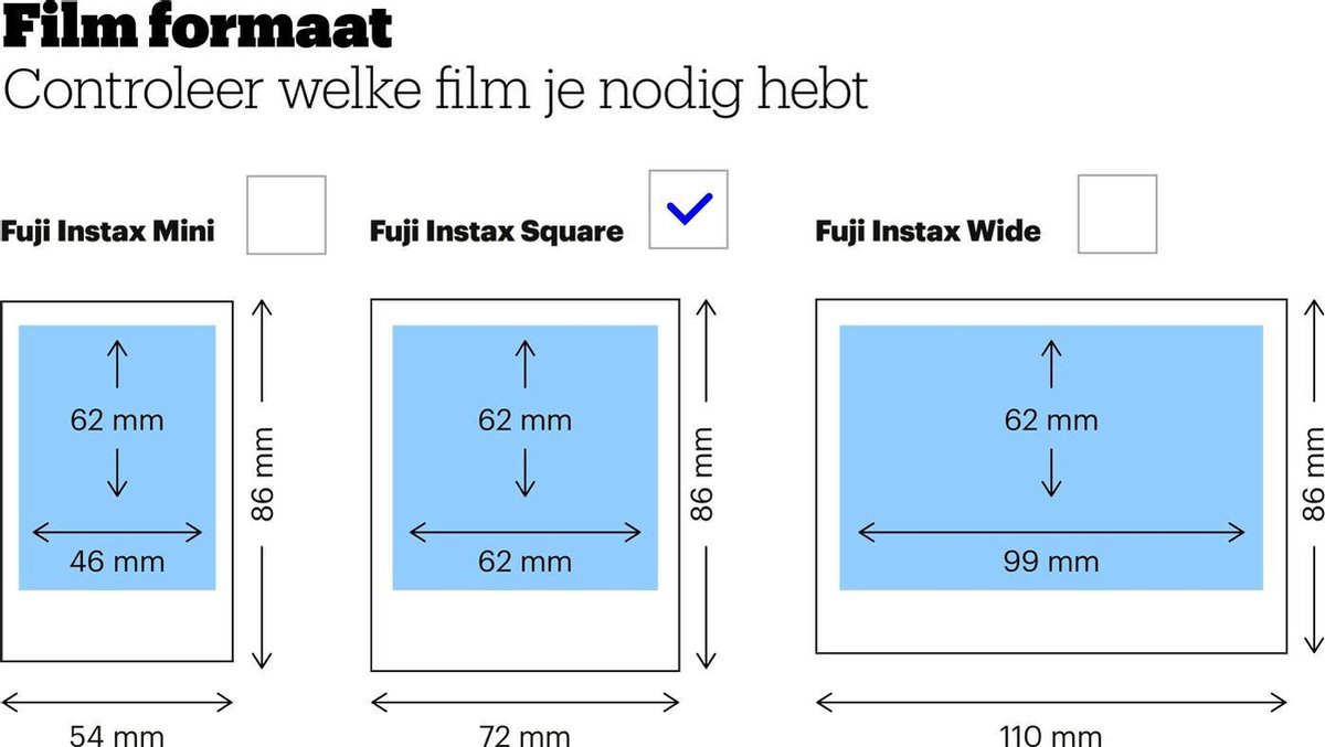 Fujifilm INSTAX FILM SQUARE Duo pack