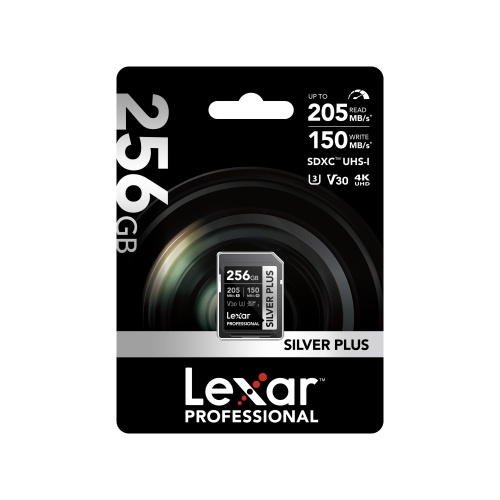 Lexar SDXC Silver Plus Series UHS-I 256GB V30
