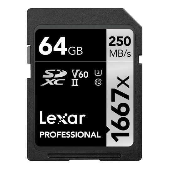 Lexar SDXC Professional UHS-II 1667x 64GB