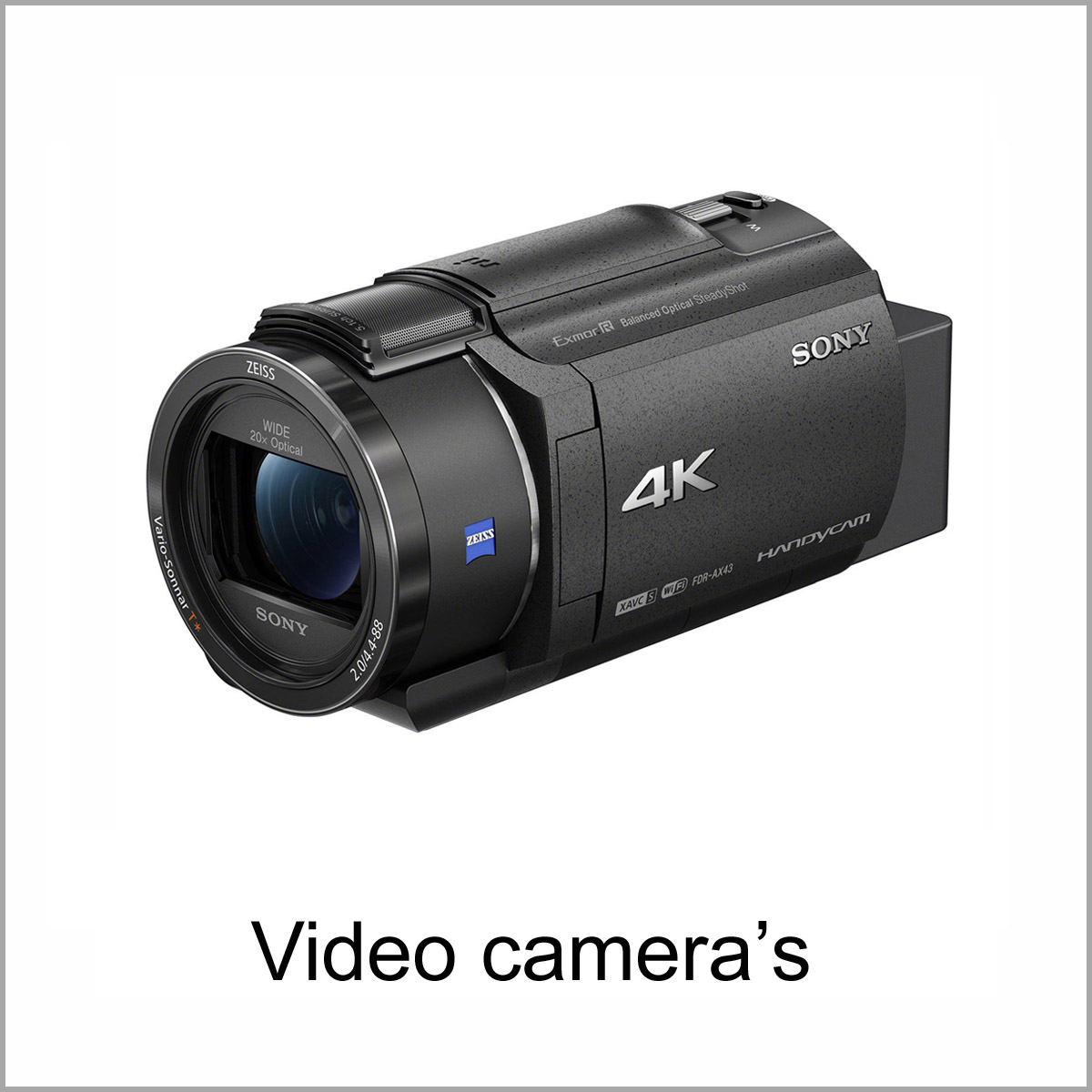 onze collectie videocamera's