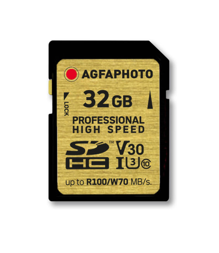 AgfaPhoto 32 GB SDHC Professional High Speed UHS-I  