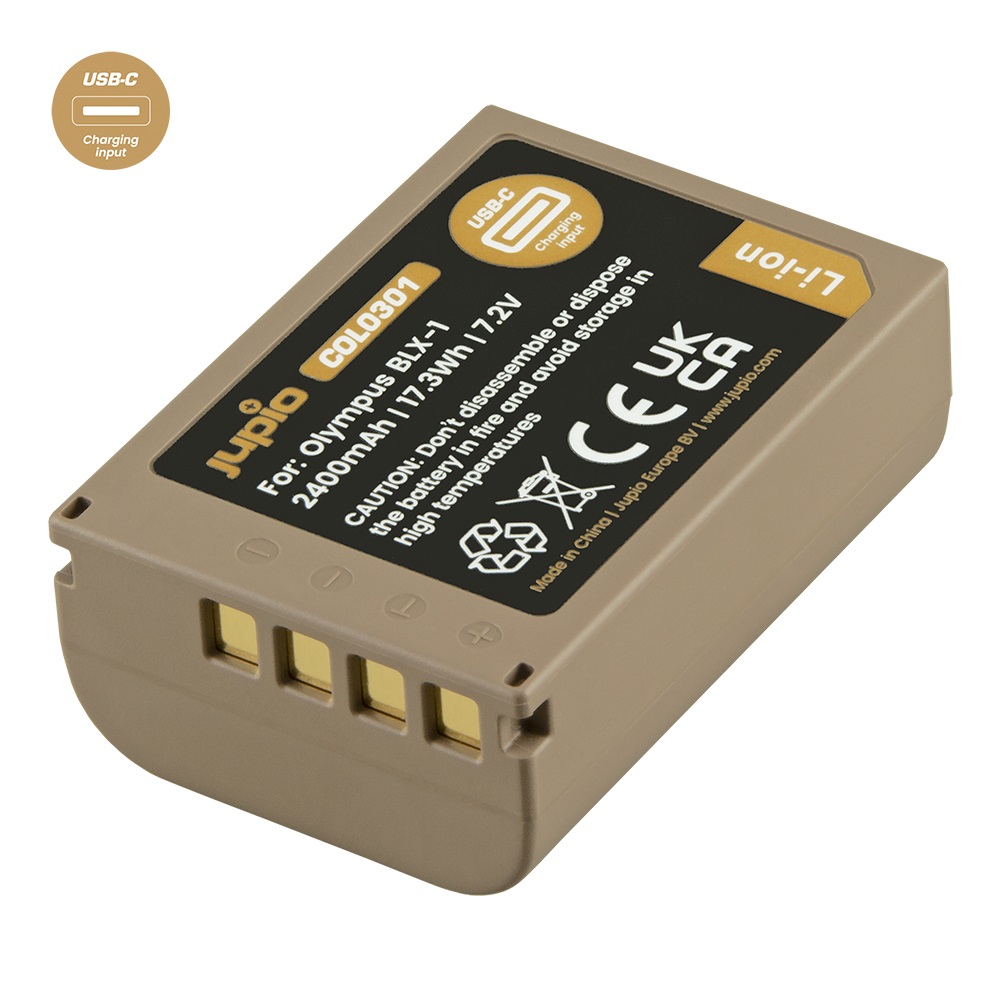 Jupio Olympus / OM-SYSTEM BLX-1 2400 mAh Ultra C COL0301