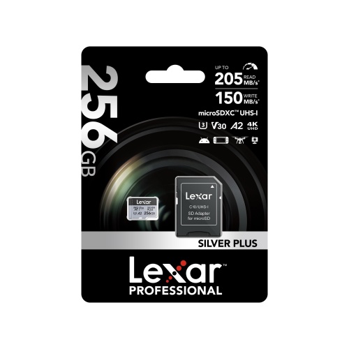 Lexar microSDXC 256 GB zilver Plus UHS-1 V30