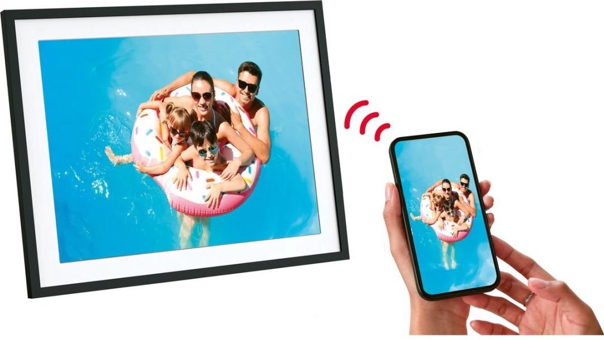 Agfaphoto WiFi fotolijst 17 inch Zwart