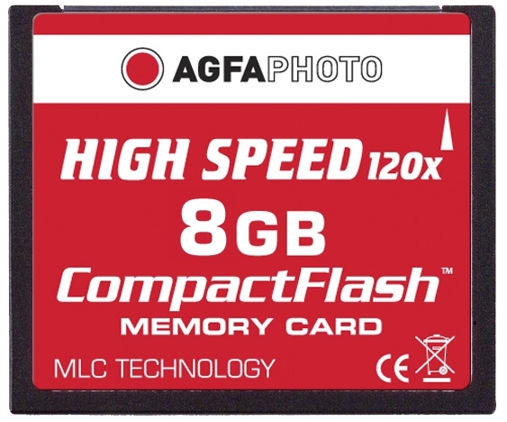 Agfaphoto Compact Flash Card 8 GB HighSpeed (MLC)