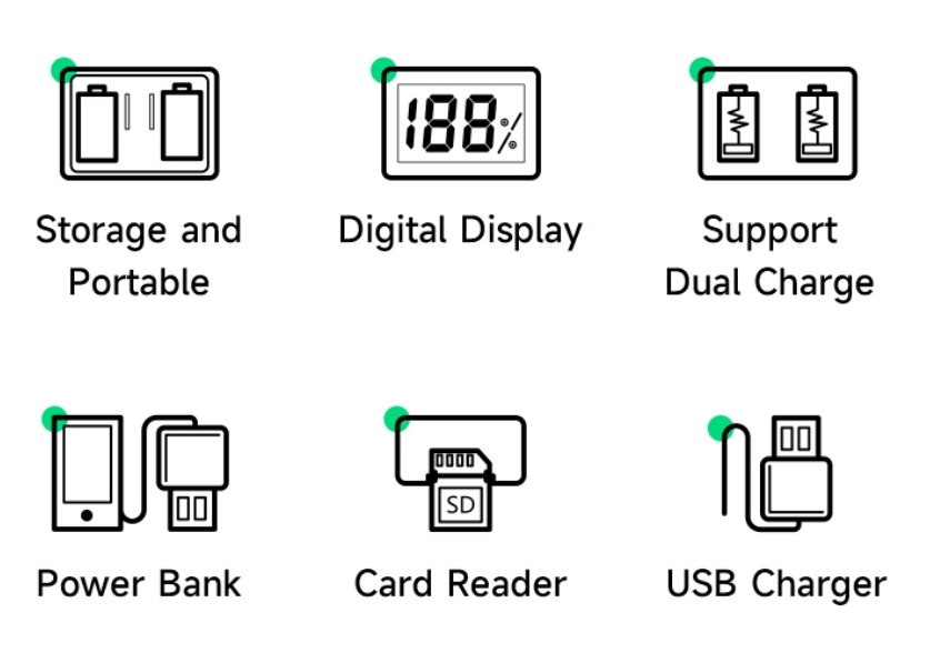 DuoCharger voor Fujifilm NP-W235 accu's